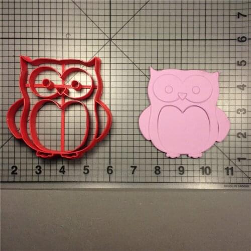 Cartoon Owl Cookie Cutter Kitchen Baking Supplies Home DIY Cake Icing Decoration Kit 3D Printed Custom Seal