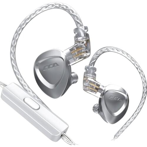 CCA CKX 1DD+6BA Hybrid Driver Metal In-Ear HIFI Earphones Monitor Bass Headset Noise Cancelling Headphones For EDX ZSX DQ6