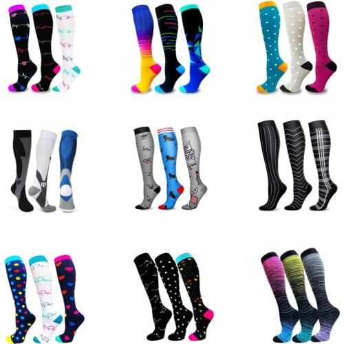 Multi Pairs Compression Socks Set Dropship Soccer Sport Socks Wholesale Pack Outdoor Sport Nursing Hiking Running Fitness Socks