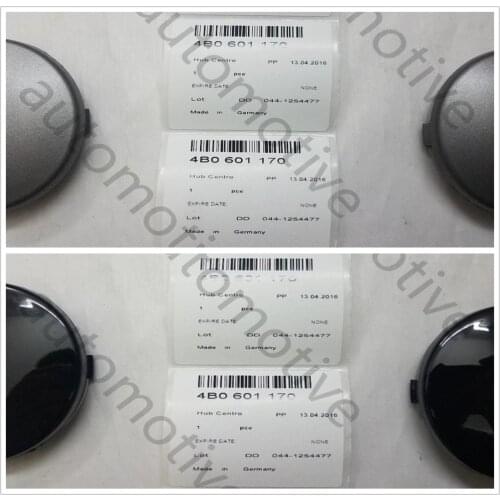 New 4 Pcs Wheel Center Cap Gray or Black For Audi RS4 A3 A4 A6 A8 S4 S6 4B0601170 60mm