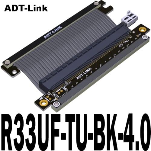 PCI Express Gen4 PCI-E 4.0 16X Extender Flexible Extension Cable Reverse GTX 3080Ti 3090Ti GPU PCIe X16 Riser Card Cable