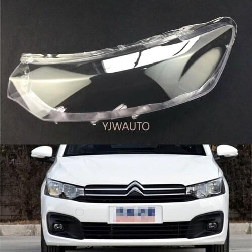 Headlight Lens For Citroen Elysee 2017 2018 Headlamp Cover Replacement Front Car Light Auto Shell