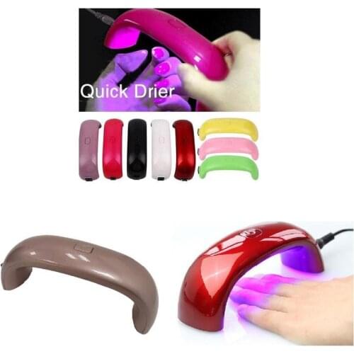 New Mini Portable 9W LED Nail Dryer Light Cure Lamp Machine for UV Gel Nail Polish SCI88