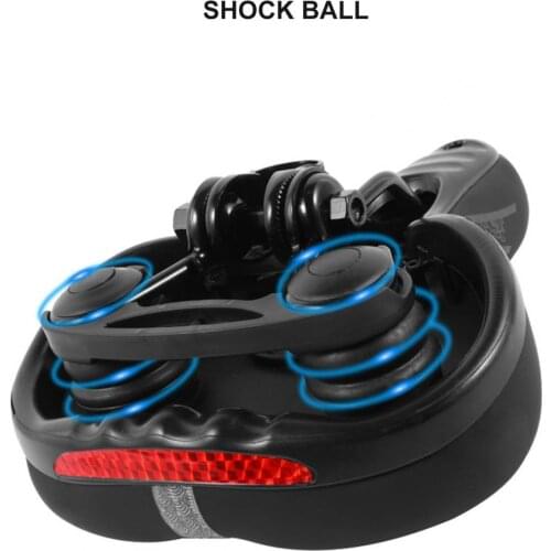 Bike Saddle Reflective Memory Sponge Cushion Cycling Seat for Mountain Bike Road Bicycle Shock Absorber Comfortable Accessories
