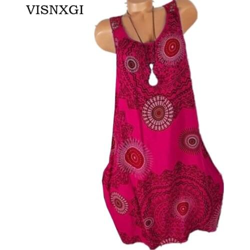 VISNXGI Sleeveless Summer Dresses