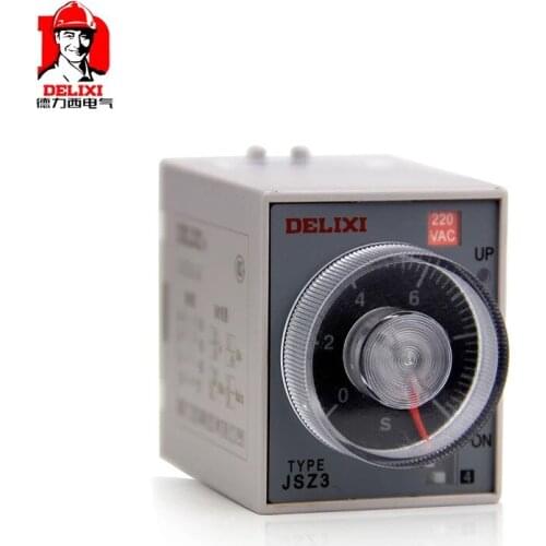DELIXI Time Relay JSZ3A-B Timer Power Delay Relay ST3P Switch