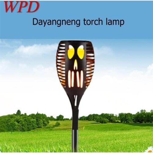 WPD Modern Solar Lawn Light Torch Waterproof IP65 Outdoor LED Creative Design Decorative For Courtyard Garden Landscape