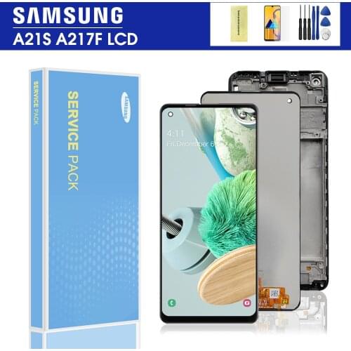 Original 6.5" For Samsung Galaxy A21s A217 LCD Touch Screen Digitizer LCD For Samsung A21s SM-A217F/DS Display Replacement