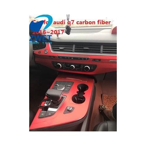 ZWET Car for audi q7 carbon fiber for audi Q7 Special Stickers For Audi Q7 carbon fiber sticker For Q7 2016~2017