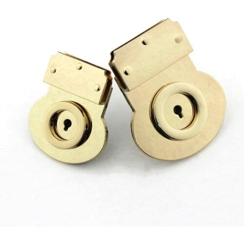 1 pcs Metal Push Lock Fashion Special Design Twist Lock For DIY Handbag Bag Purse Luggage Hardware Closure Bag Parts Accessories