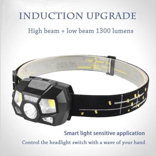 1pacs 116g New warning red light with a USB charging led wild fishing induction lamp fishing running waterproof lamp