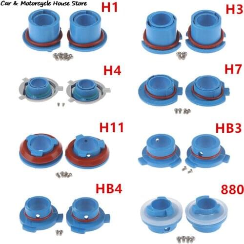 2pcs Car LED 880 / 9006-HB4 / 9005-HB3 / H11 / H7 / H4-HB2 / H3 / H1 Headlight Lamp Bulb Base Adapter Sockets Retainer Holder