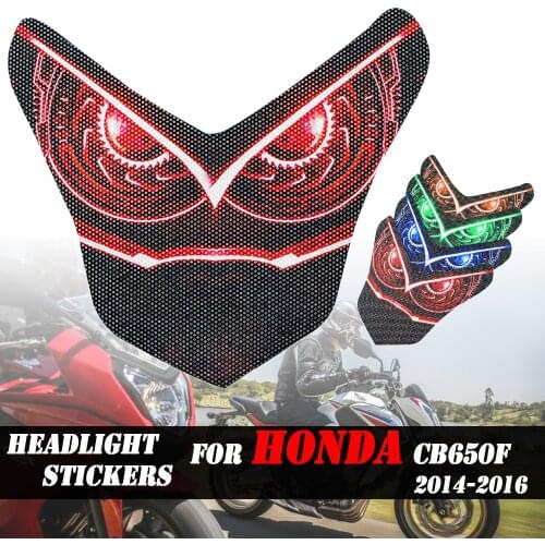 Motorcycle 3D Front Fairing Headlight Stickers Head light Sticker protection Guard For HONDA CB650F CBR650F CBR 650F 2014-2016