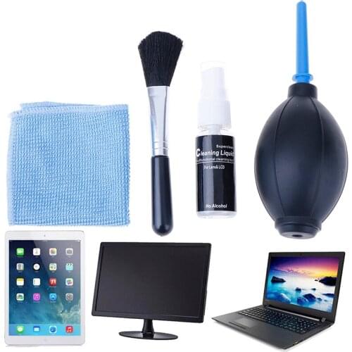 4 In1 Screen Cleaning Kit For LCD LED Plasma TV PC Monitor Laptop Tablet Cleaner Household Cleaning Kit