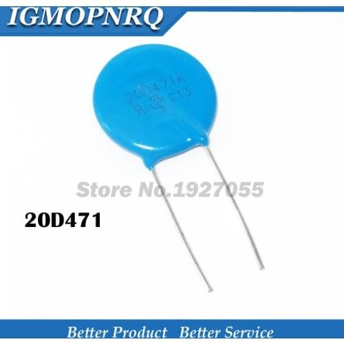 5pcs varistor 20D471K 470V piezoresistor 20D471 NEW