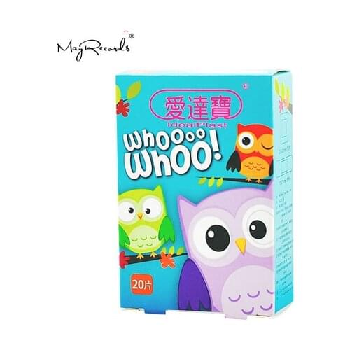 60 PCs/3Boxes Assorted Waterproof Breathable Owl Cartoon Adhesive Wound Bandage Hemostasis First aid Band aid Kids