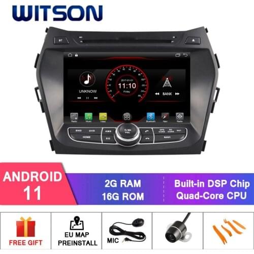 WITSON Android 10.0 2GB RAM 16GB FLASH Car Multimedia Player For HYUNDAI Ix45/SANTA FE 2013 Car DVD Multimedia Player