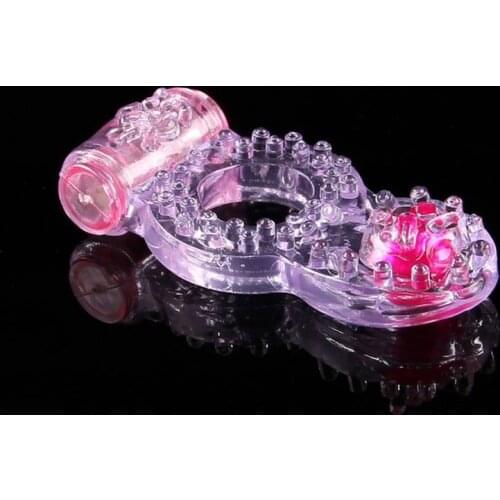 Butterfly Sex Product Ring Stretchy Delay Penis Ring Clit Dual Vibrating Cock Ring Sex Toys Cock Vibration Condom Ring Vibrator