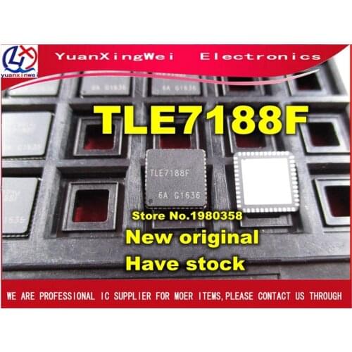Free Shipping 10pcs TLE7188F IC DRIVER 3PH BRIDGE QFN48 TLE7188