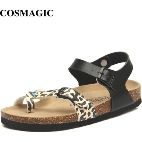 COSMAGIC Fashion Outside Cork Sandals 2021 New Women Casual Summer Beach Gladiator Non-slip Buckle Strap Shoe