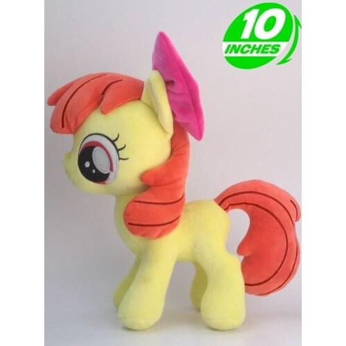 Unicorn Anime Figure Apple Bloom Plush Doll PP Cotton Stuffed Animals Horse Kids Toys 10" 25 CM