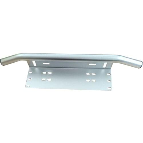 Chrome 23" Aluminum Bull Bar Front Bumper License Plate Mount Bracket Bar for LED Work Light Light Bar Car Styling Accessories