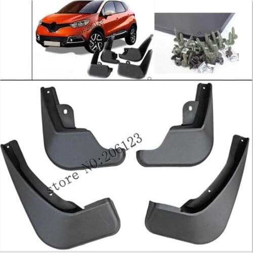 Set Molded Mud Flaps For Renault Captur Samsung QM3 2013-2019 Mudflaps Splash Guards Mud Flap Mudguards Fender Front Rear