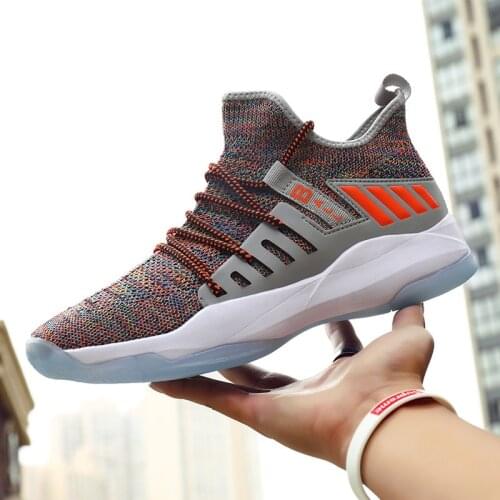 Outdoor combat high cut basketball sneakers Men anti-skid Breathable Wear resistant sports shoes New Mens jogging walking shoes