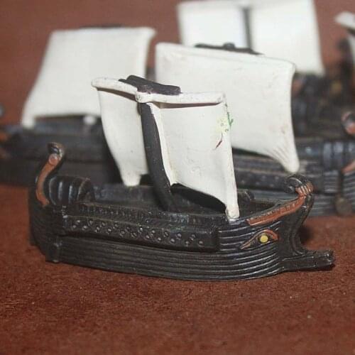 New Miniature Scene Simulation Model Toy Decoration Roman Sailboat Die Casting PVC Toys