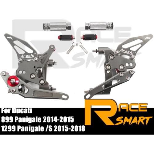 Rearset Footrest Footpeg For DUCATI 1299 Panigale 1299S 2015-2018 Motorcycle CNC Adjustable Rear Sets Pedal PANIGALE 899 2014