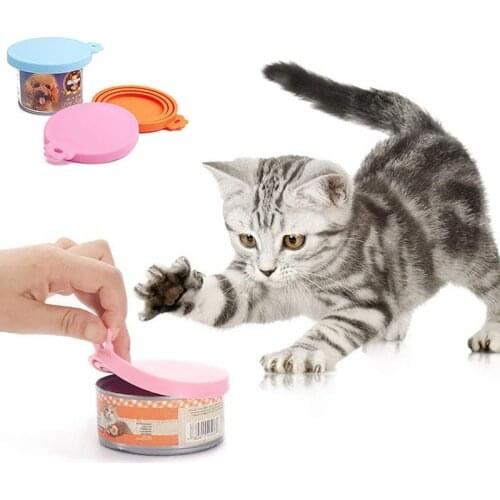 1Pc 3 In 1 Reusable Food Storage Keep Fresh Tin Cover Cans Cap Pet Can Box Cover Silicone Can Lid Hot Kitchen Supplies Dropship
