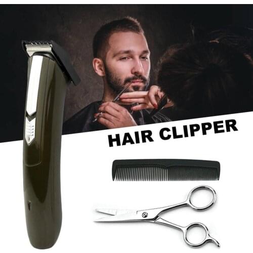Professional Electric Hair Clipper USB Rechargeable Hair Trimmer with Optional Hair Styling Cape Comb Scissor Daily Hairdressing