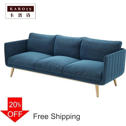 Manufacturer Custom Living Room Light Luxury Sofa Negotiation Fabric Sofa Small Apartment Triple Couch