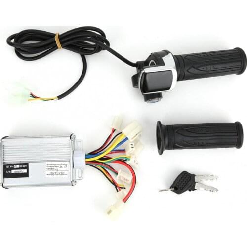 36V 1000W Brushed Controller Thumb Throttle Grip Set with Lock Electric Bicycle Speed Controller + Thumb Throttle E-bike Parts
