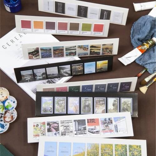 Retro Color Life Weekly Series Memo Pad Sticky Notes Stationery Sticker Index Planner Stickers Notepads Office School Supply