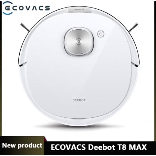 Original ECOVACS DEEBOT OZMO T8 MAX T8 MAX + Auto-Empty Vacuum Cleaner Robot APP Function English Speaking China Version