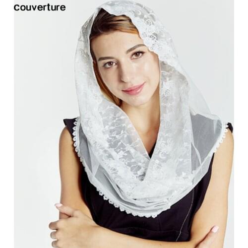 Couverture Casual Fashion mantilla Floral embroidery Scarf Women Wedding bride bridesmaid Shawls head cover bufanda mujer