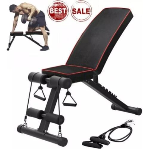 NEW Household Exercise Workout Gym Body Training Equipment Indoor Fitness Foldable Fitness Stool Dumbbell Bench Sit Up Chair
