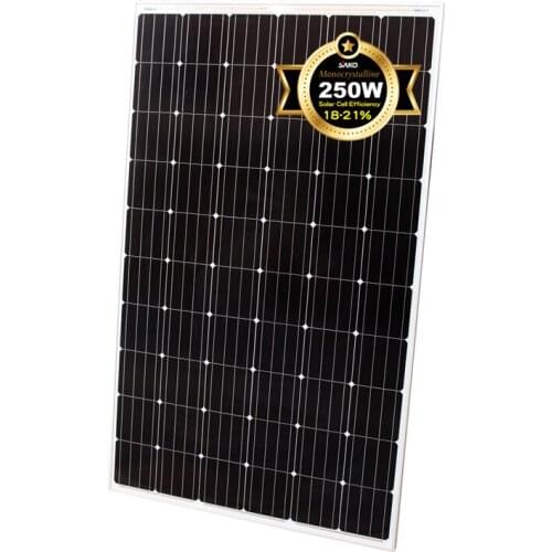 SAKO Solar Cell high quality Cheap price 250W/30V 100% Capacity Mono stalline Panel