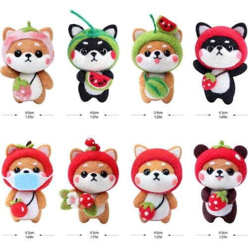 Creative DIY Wool Felt Craft Package Dolls Lovely Non Finished Animal Dogs Handcraft Kit for Needle Material Bag Pack Home Decor