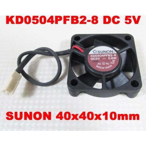 1pc SUNON KD0504PFB2-8 40x40x10mm 4010 DC 5V 0.6W Cooling Fan 2 pin Connector
