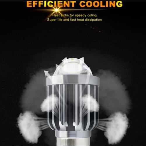 1pcs H4 H6 BA20D Moto Led Motorcycle Headlight Bulbs CSP Lens Moto 12V 6000LM Hi Lo Lamp Scooter Accessories Fog Lights 6000K