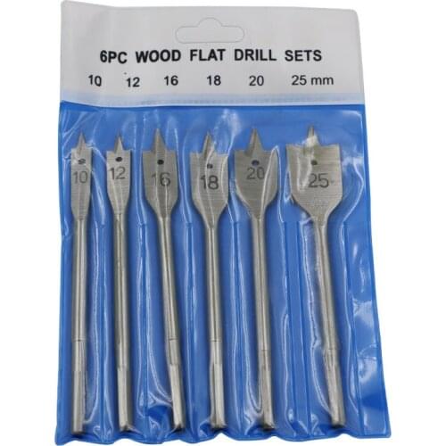 10mm 12mm 16mm 18mm 20mm 25mm High Carbon Steel Hexagon Shank Woodworking Wood Power Tool Hole Saw Core Flat Spade Drill Bit Set