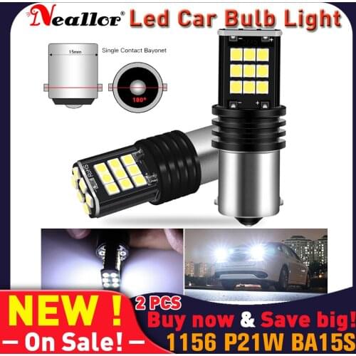 1156 BA15S P21W S25 7506 LED Bulb High Power 24pcs 3030SMD Super Bright 1200LM Replace For Car Reversing Light White 6000K Diode