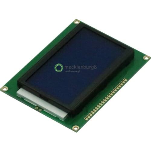 128 12864x64 dots Graphic blue color with backlight LCD display module for arduino Raspberry Pi Diy Kit