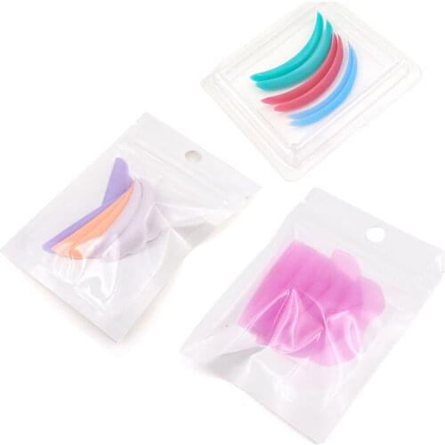 3pairs / 5pairs Eyelash Perm Silicone Pad Recycling Lashes Rods Shield lifting 3D Eyelash Curler Eyelashes Extension Makeup Tool