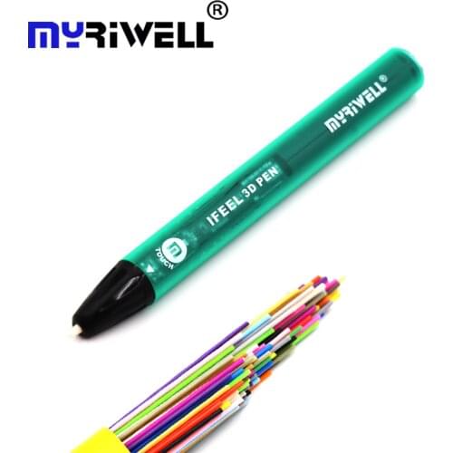 Myriwell 6th generation 3d pen touch sensing pen,USB Charging 3D Printing Pen+25M PCL Filament Creative Toy Gift for Kids Design