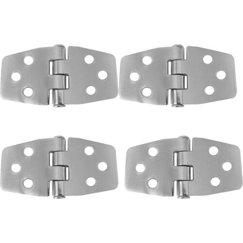 4Pcs Stainless Steel Boat Marine Flush Door Hatch Hinges Hardware Durable and corrosion-resistant