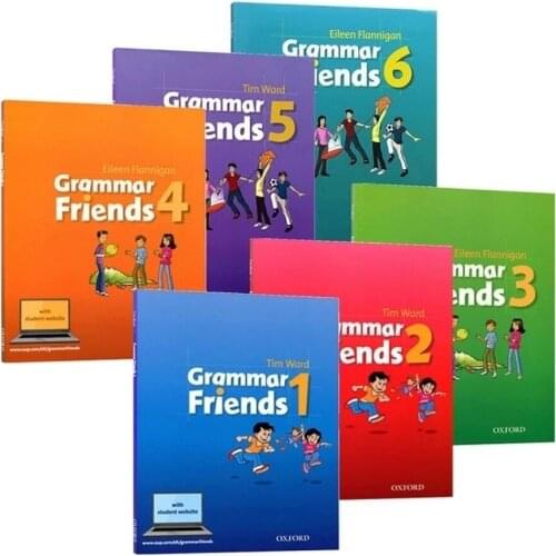 6 Books/set Oxford Grammar Friends English Reading Picture Books Oxford Primary School English Grammar Books