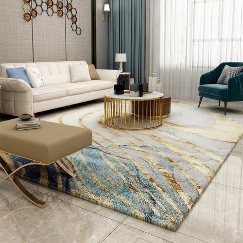 American Carpets For Living Room Light Luxury Carpet Bedroom Sofa Coffee Table Floor Rug Home Decor Mat Thick Study Area Rug